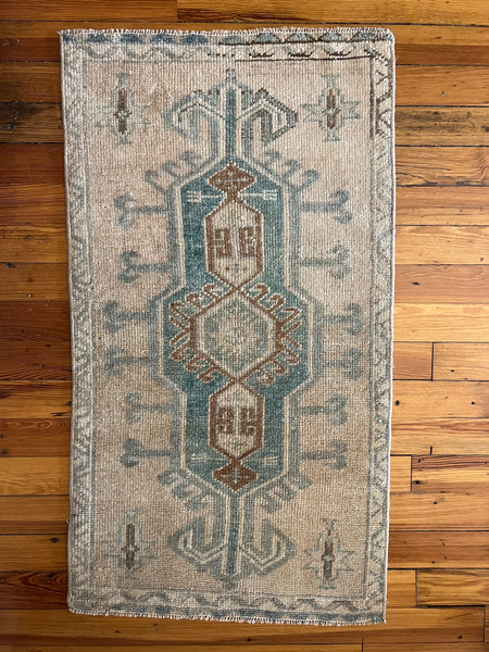 Vintage Turkish Rug (1'-9" W x 3'-2" L)