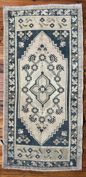 Vintage Turkish Rug (1'-10" W x 3'-9" L)