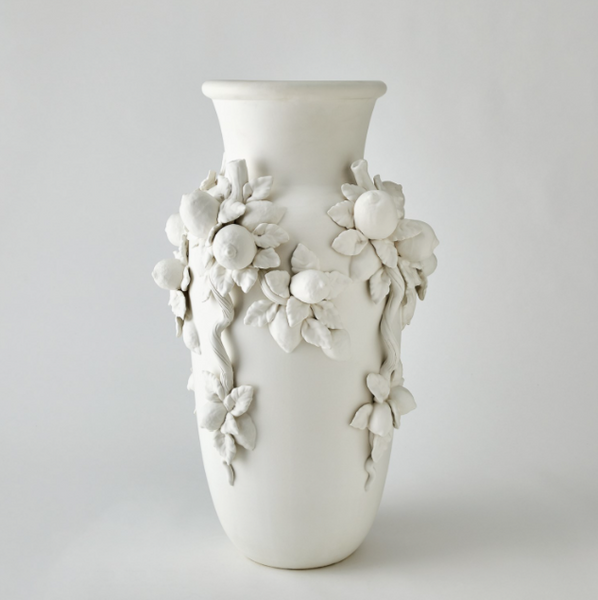 White Villa Limone Urn- Large
