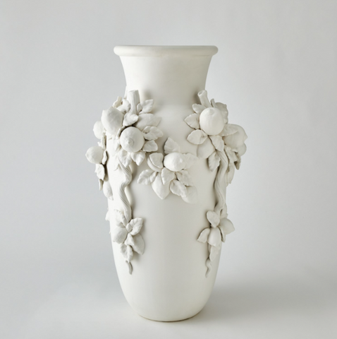 White Villa Limone Urn- Large