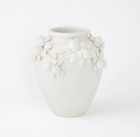 White Villa Limone Urn- Small