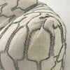 Stone Grey Raised Octagon Pattern Pillow (20" x 20")