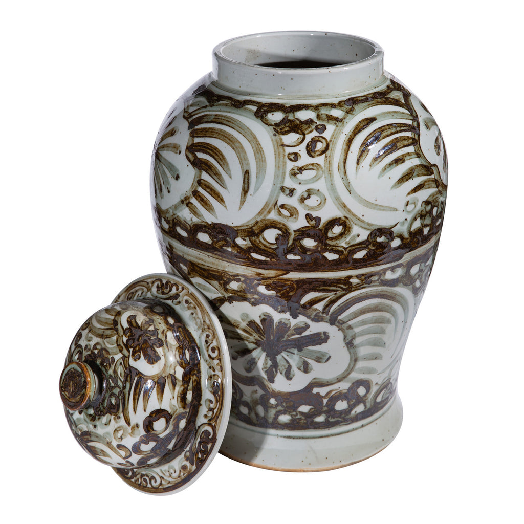 Rusty Brown Silla Flower Temple Jar – BMA At Home