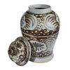 Rusty Brown Silla Flower Temple Jar