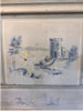 Vintage Hand Painted French Twin Head and Footboard