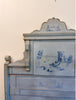 Vintage Hand Painted French Twin Head and Footboard