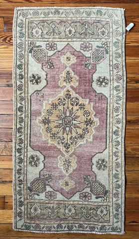 Vintage Turkish Rug (1'-9" W x 3'-6" L)