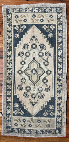 Vintage Turkish Rug (1'-10" W x 3'-9" L)