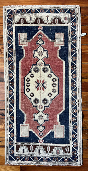 Vintage Turkish Rug (1'-9" W x 3'-7" L)
