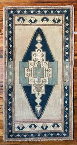 Vintage Turkish Rug (1'-11" W x 3'-7" L)