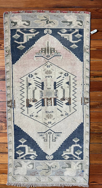 Vintage Turkish Rug (1'-8" W x 3'-7" L)