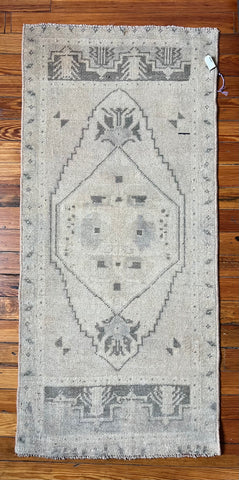 Vintage Turkish Rug (1'-10" W x 4'-0" L)