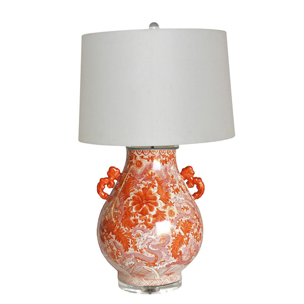 Orange Dragon Lamp