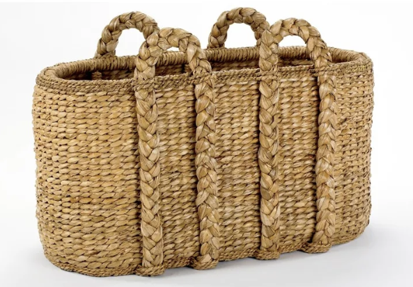 Large Oval Log Rush Basket