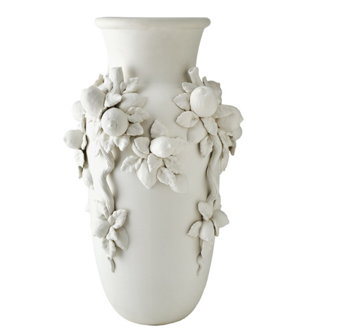 White Villa Limone Urn- Large