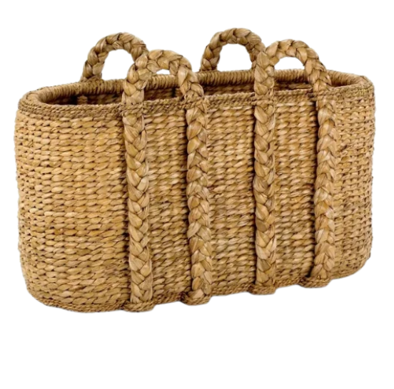 Large Oval Log Rush Basket