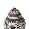 Rusty Brown Silla Flower Temple Jar