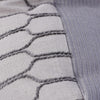 Stone Grey Raised Octagon Pattern Pillow (22" x 22")