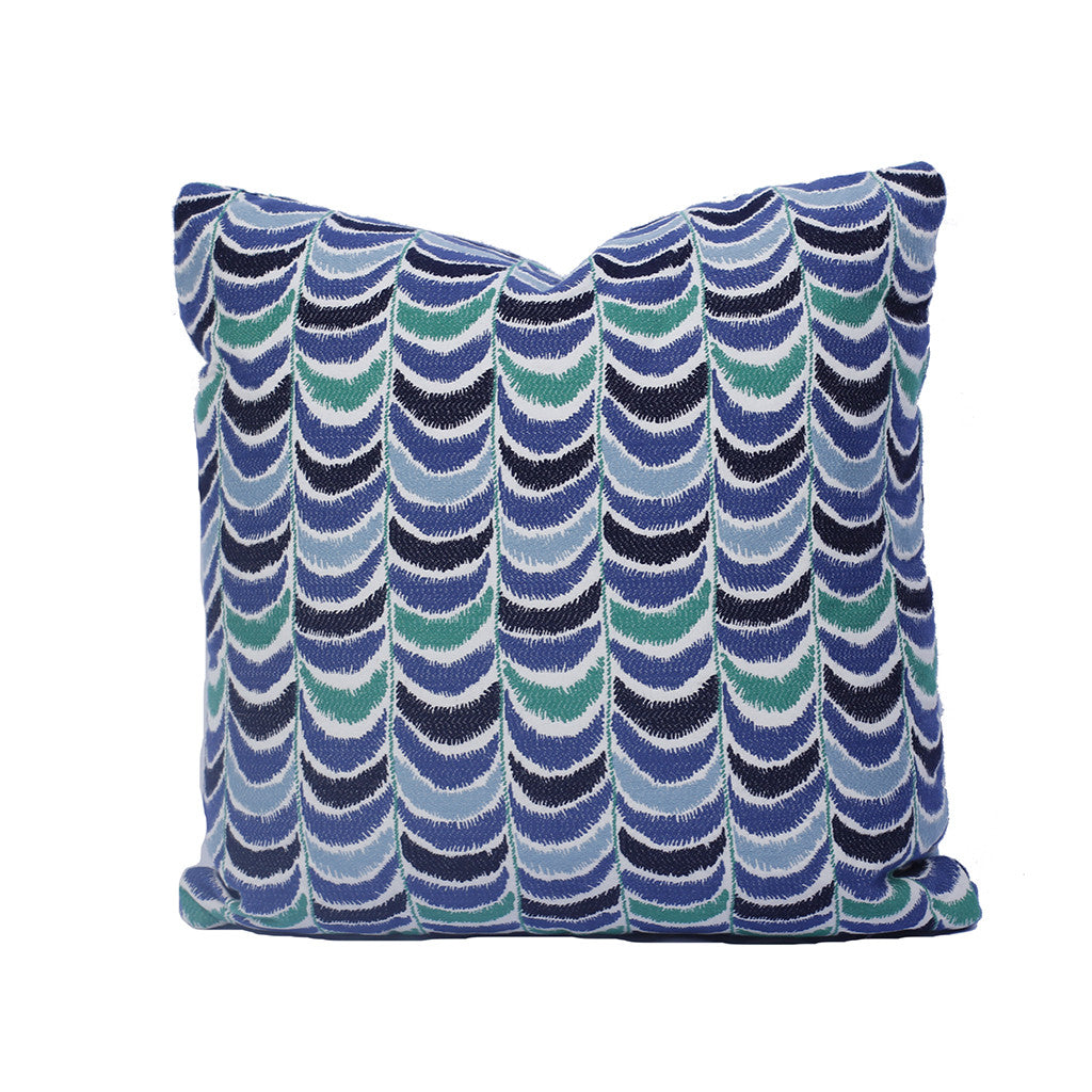 Robert Allen Blue & Green Pillow (20" x 20")