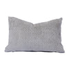 Graphic Ivory and Black Chenille Pillow (22" x 14")