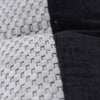 Graphic Ivory and Black Chenille Pillow (22" x 14")