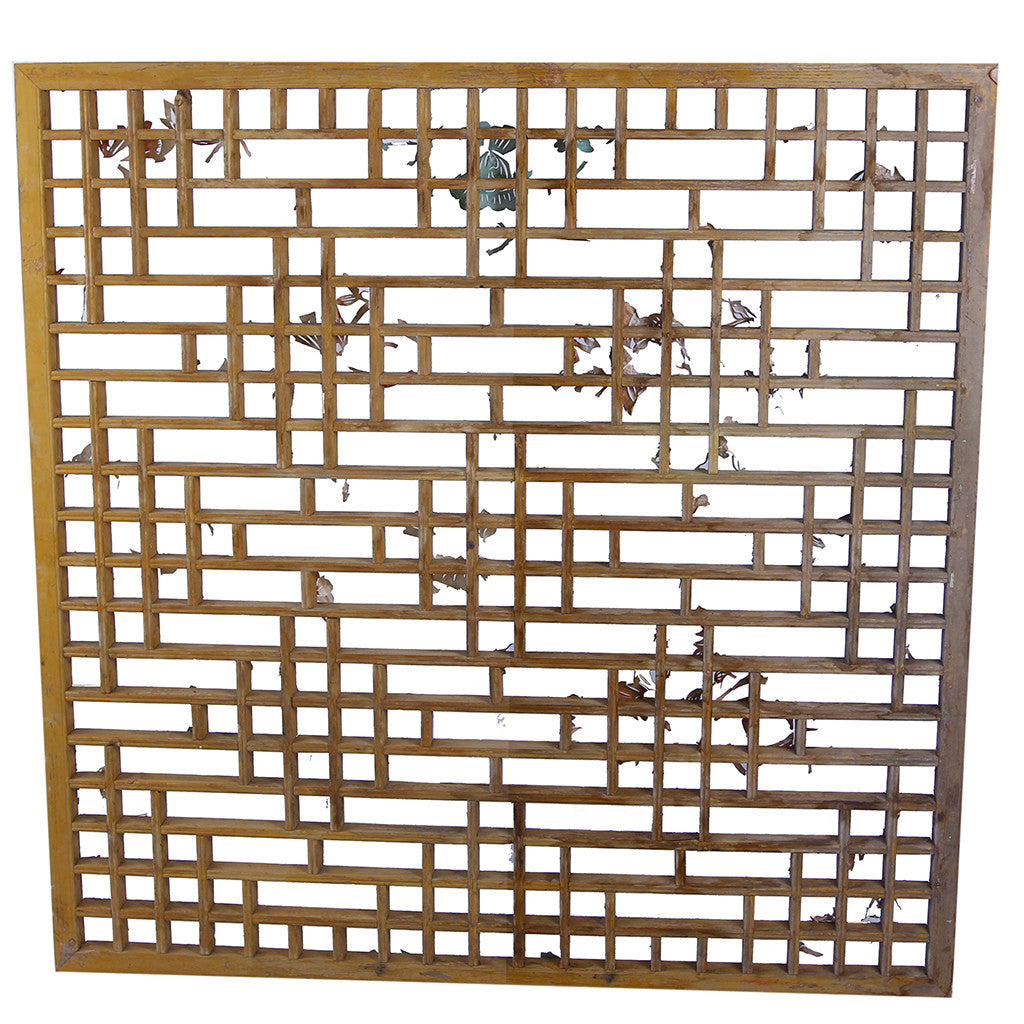 Antique Chinese Window Screen (54" x 54")