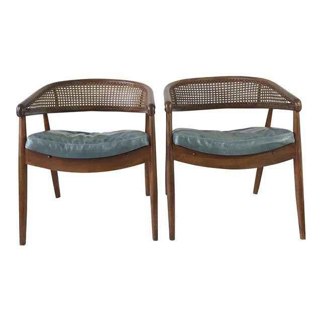 Mid-Century Modern James Mount "King Cole" Lounge Chair - a pair
