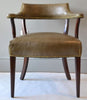 Vintage Hickory Chair Company Leather Library Chair