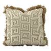 Greek Key with Jute Welt 18"x18" 90/10 Down