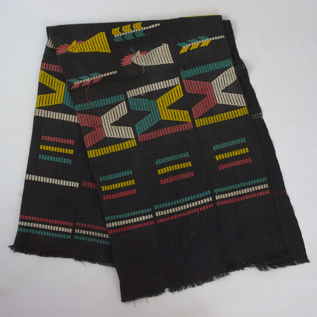 Vintage African Black Throw