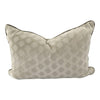 Tone-on-Tone Hexagonal Velvet Pillow with Contrast Velvet Welt (16" x 24")