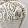 Black and Cream Woven Design Pillow 22"x22"