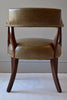 Vintage Hickory Chair Company Leather Library Chair