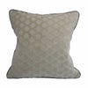 Tone-on-Tone Hexagonal Velvet Pillow with Contrast Velvet Welt (22" x 22")